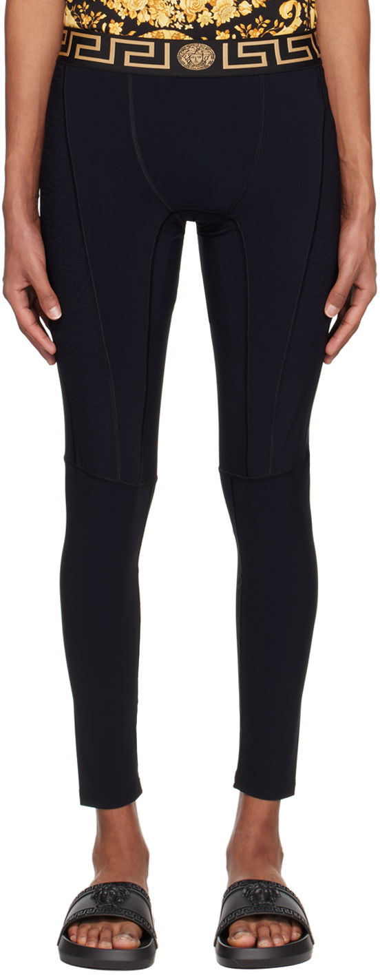 Leggings Versace Paneled Lounge Pants Sort | 1008167 1A02322, 0