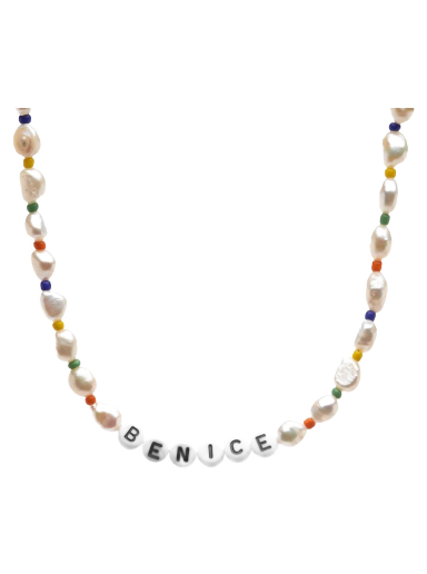 Halskæde Sporty & Rich Be Nice Pearl & Bead Necklace Gul | AC492-PE