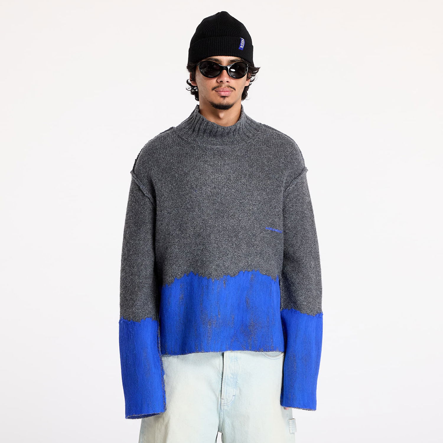 Sweater A-COLD-WALL* Saturate Knit High Neck Grey Slate Grå | ACWMK171 Grey, 0