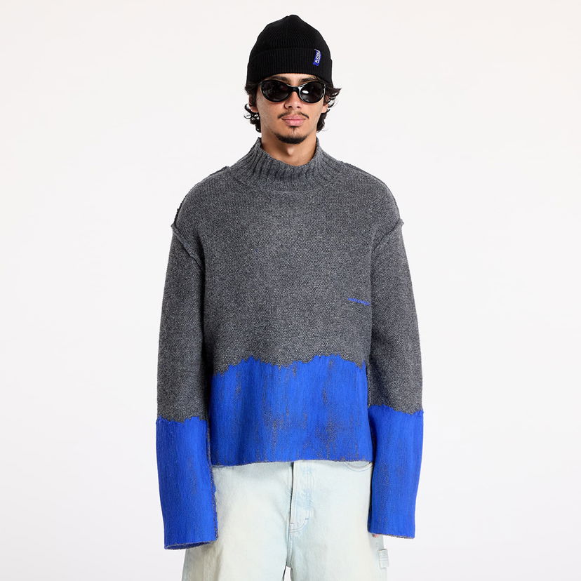 Sweater A-COLD-WALL* Saturate Knit High Neck Grey Slate Grå | ACWMK171 Grey