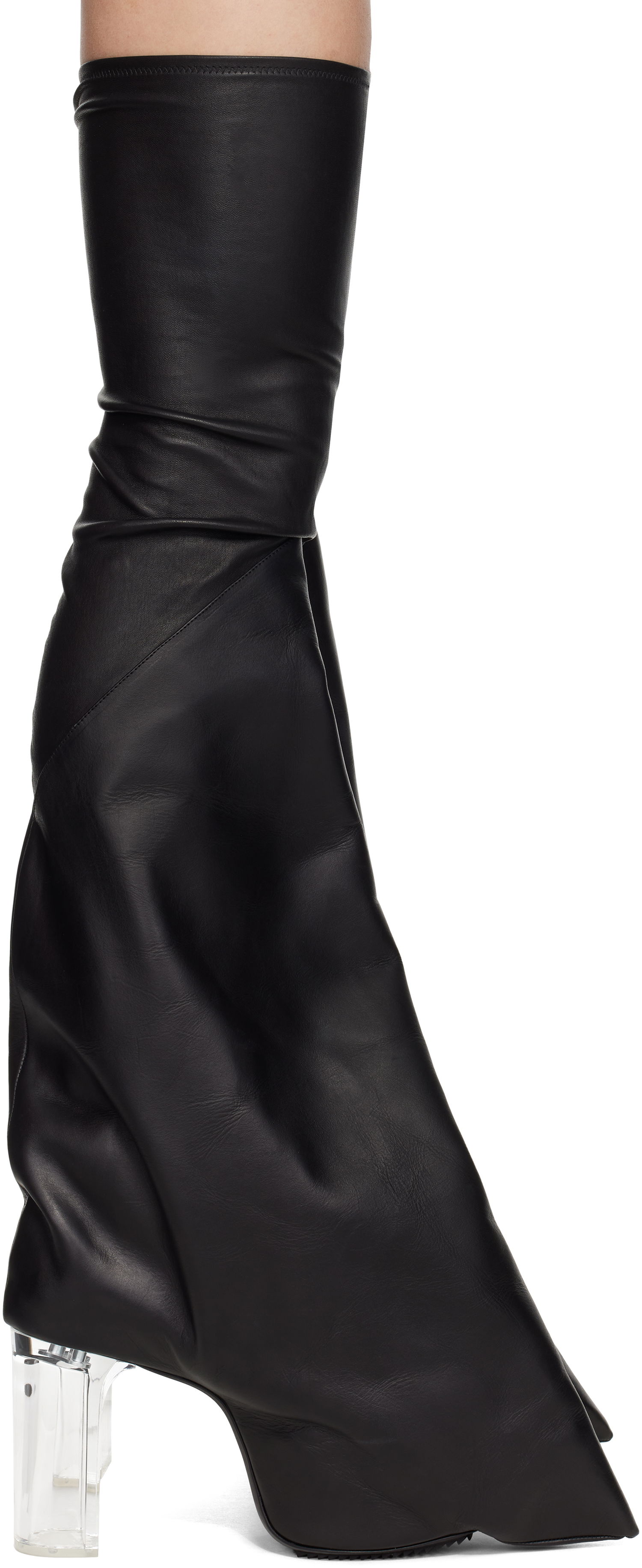 Sokker Rick Owens Rick Owens Hollywood Taco Kiss Tall Boots Sort | RR01E5843 LSLCH0, 0