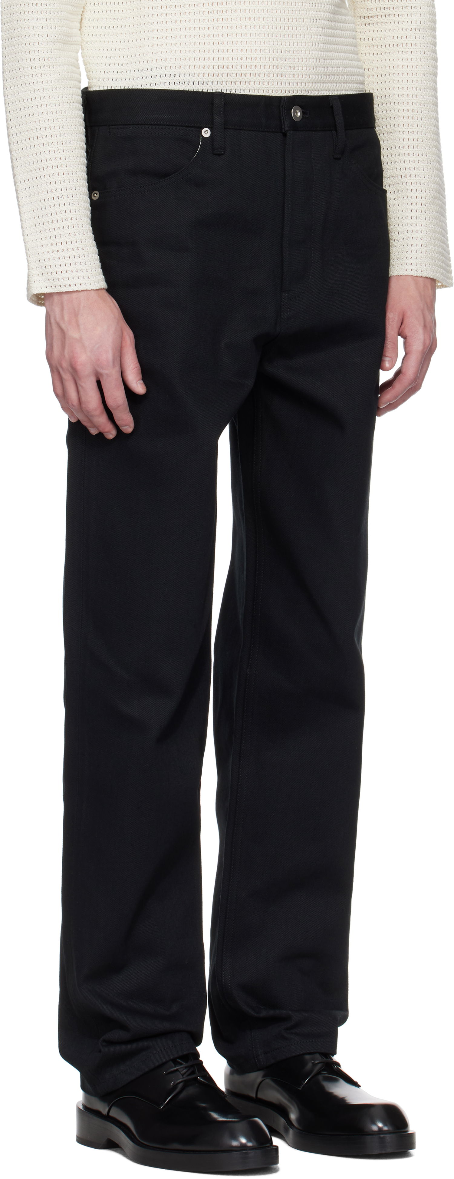 Jeans Jil Sander Jil Sander Regular Fit Jeans Sort | J23KA0101_J45288, 1