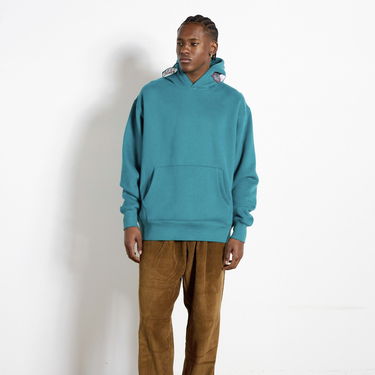 Sweatshirt Pleasures Worms Hoodie Turkis | P23F022-GREEN, 4