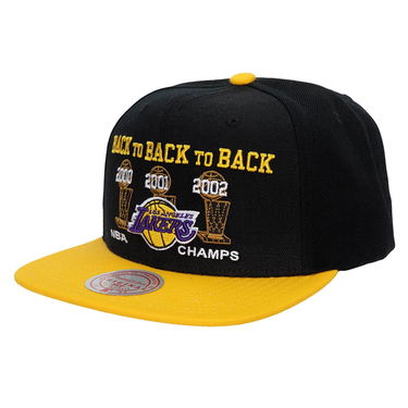 Kasket Mitchell & Ness NBA Los Angeles Lakers Champs Snapback Sort | HHSS4196-LALYYPPPBKGD, 0