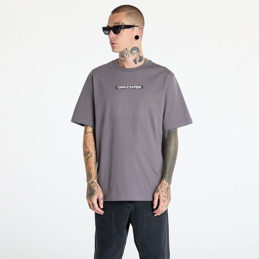 T-shirt DAILY PAPER Click Boxy Ss T Shirt Rabbit Grey Grå | 2421049