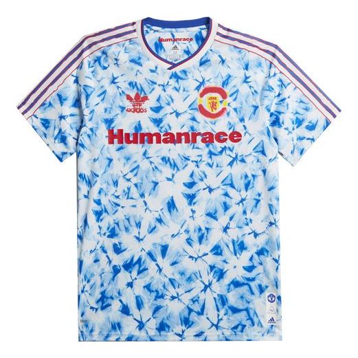 Jersey adidas Originals Human Race Manchester United Fan Edition Quick Dry Soccer Jersey Blå | GJ9084, 0