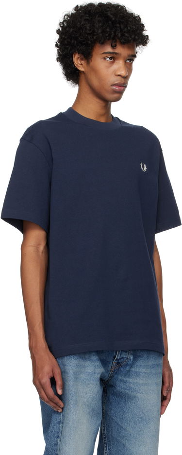T-shirt Fred Perry Fred Perry Embroidered T-Shirt Mørkeblå | M9826, 1