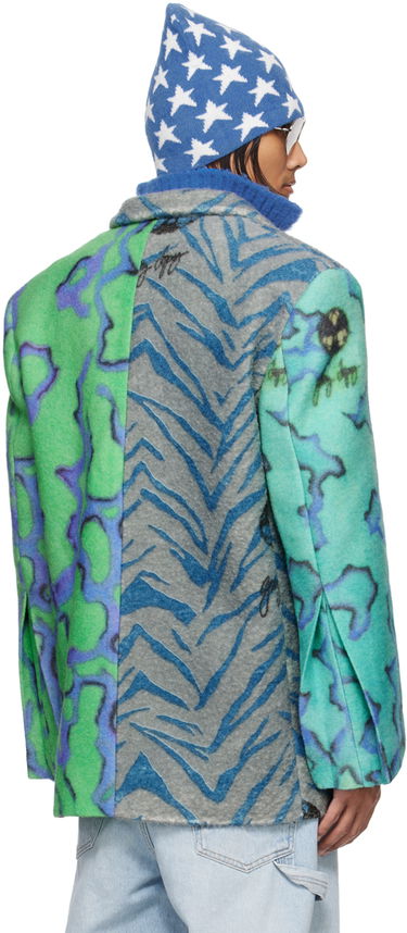 Jakke ERL ERL Printed Blazer Grøn | ERL07J032, 2