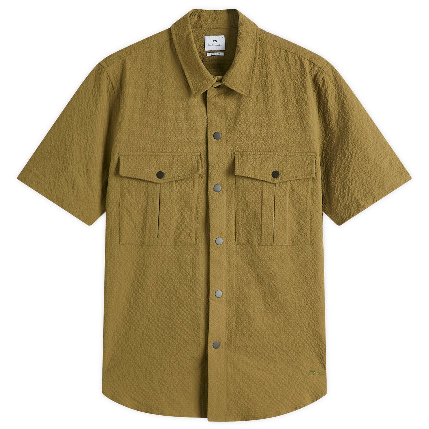 Skjorte Paul Smith Paul Smith Men's Utility Shirt, Size Large Grøn | M2R-798Y-P22342-32, 0