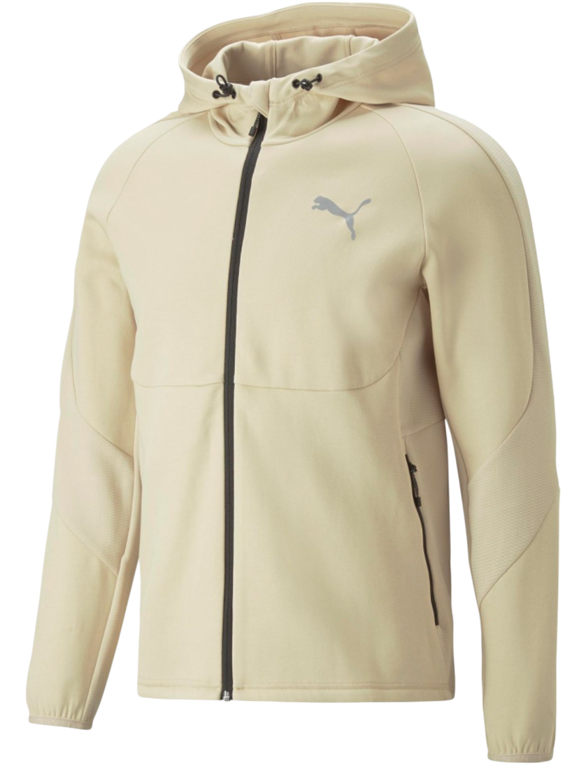 Sweatshirt Puma Puma EVOSTRIPE Hooded Jacket Beige | 673313-088