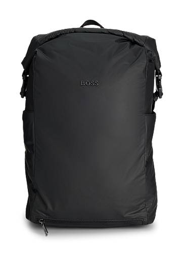 Rygsæk BOSS BOSS Roll-Top Backpack Sort | 50541460