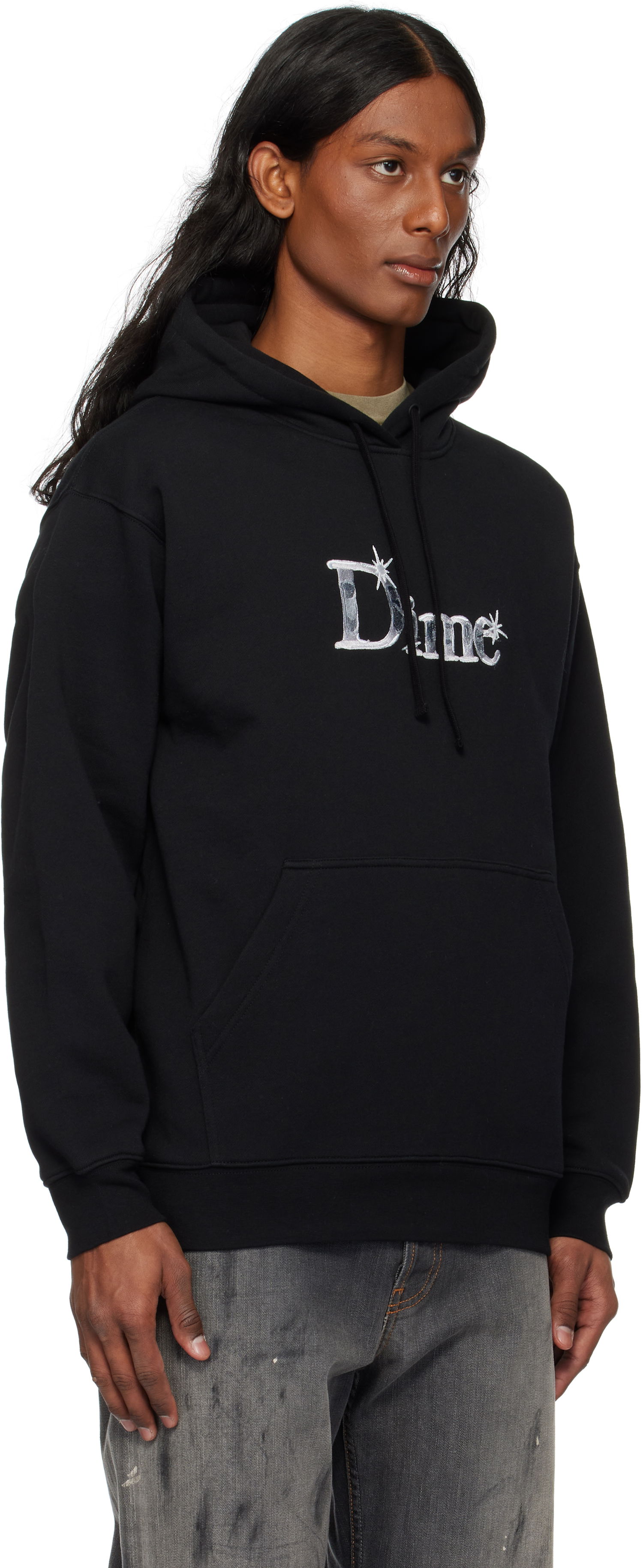 Sweatshirt Dime Shiny Classic Hoodie Sort | DIME2SP2545BLK, 1
