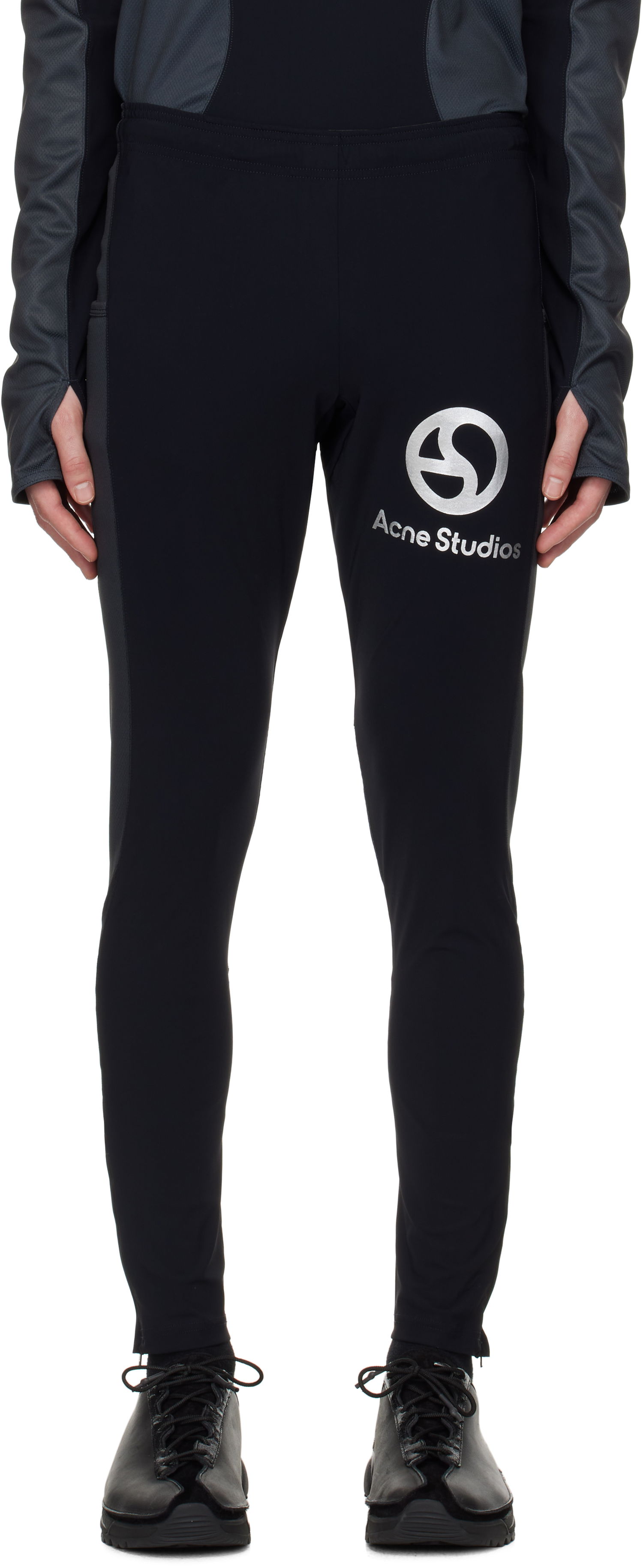 Leggings Acne Studios Logo Leggings Sort | BK0680-, 0