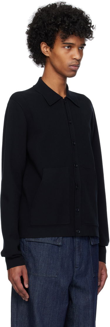 Sweater Dries Van Noten Dries Van Noten Spread Collar Knit Cardigan Sort | 251-021228-1701, 4