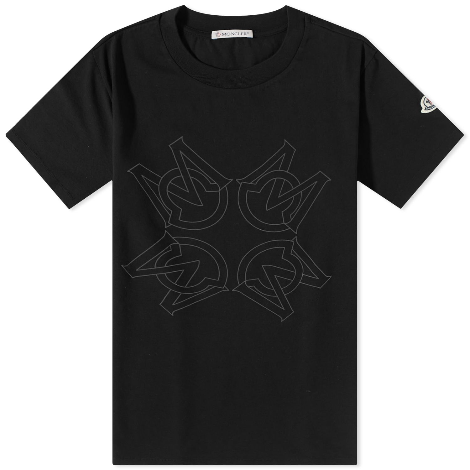 T-shirt Moncler Mirror Logo Tee Sort | I1-091-8C000-04-8390T-999, 0