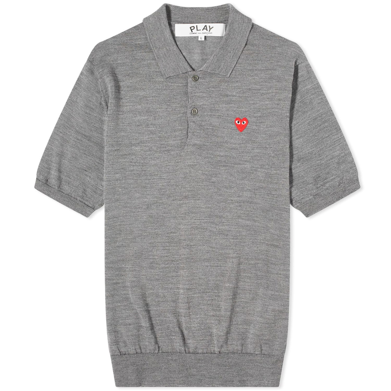 Polo skjorte Comme des Garçons Play Men's Knit Grå | P1N094-3, 0