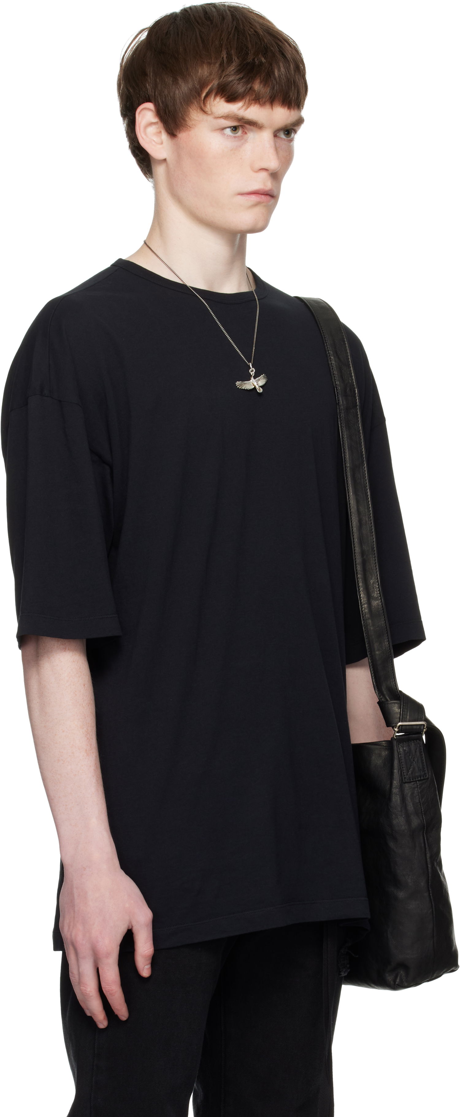 T-shirt Ann Demeulemeester Ann Demeulemeester Dieter 'The Dialogue of Another Day' T-Shirt Sort | B0012880-FA206-099, 1