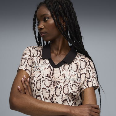 Kjole Puma A$AP ROCKY Snakeskin Print Short-Sleeve Polo Dress Flerfarvet | 633416_36, 4