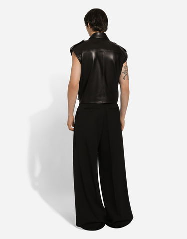 Vest Dolce & Gabbana Dolce & Gabbana Multi-Pocket Leather Vest Sort | G9AXKLHULUZN0000, 2