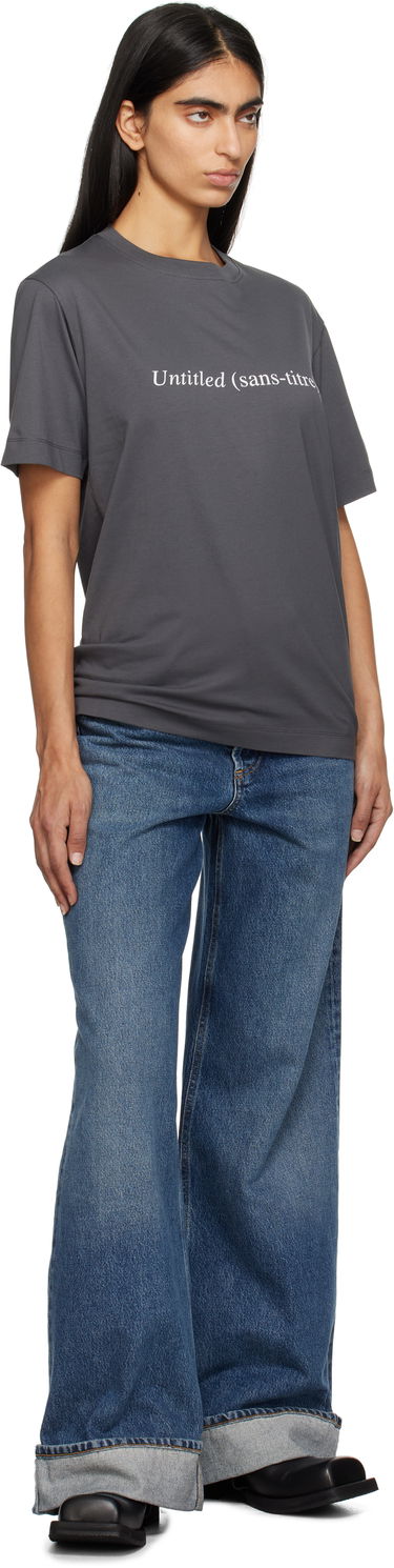 T-shirt Études Études Untitled Regular Fit T-Shirt Grå | H24MMTSH121-95, 3