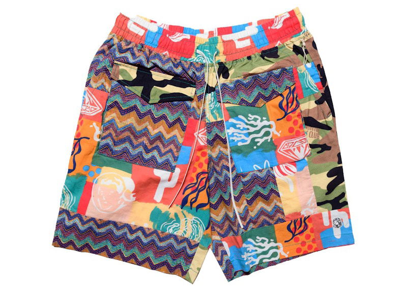 Shorts BILLIONAIRE BOYS CLUB Billionaire Boys Club Patchwork Pattern Shorts Flerfarvet | 8013100DSC, 0