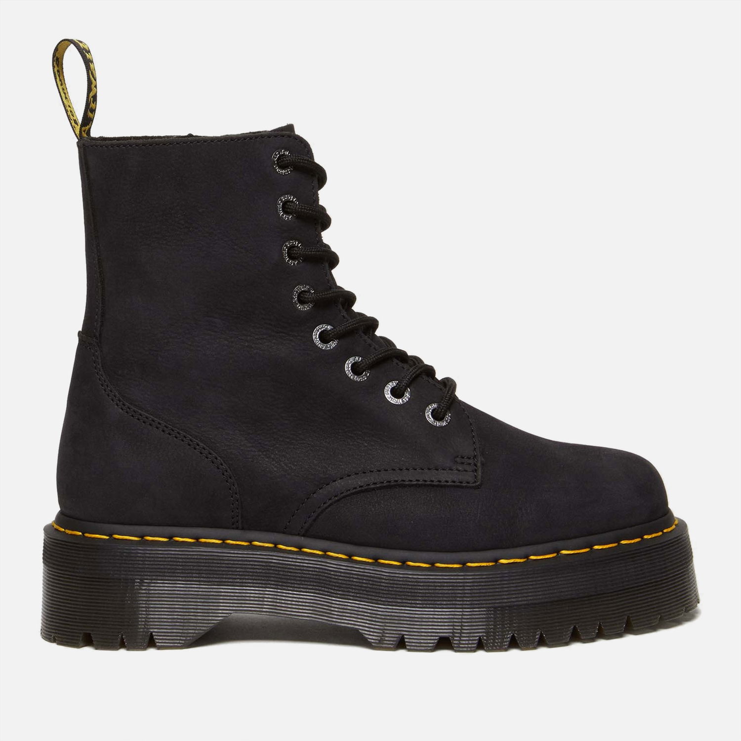 Sneakers og sko Dr. Martens Jadon Leather 8-Eye Boots - Charcoal Grey - UK 3 Sort | 31434057, 0