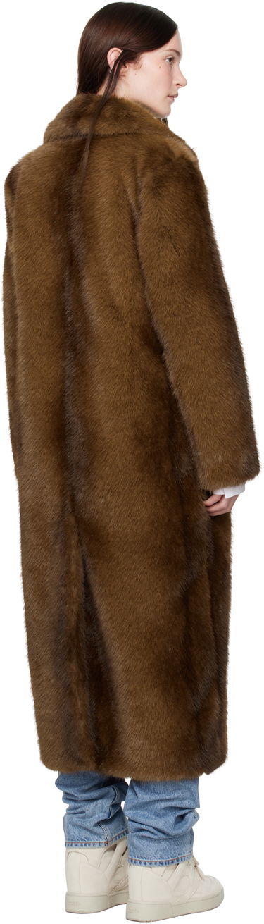 Frakker STAND STUDIO Nora Faux-Fur Coat Brun | 66410-9019, 2