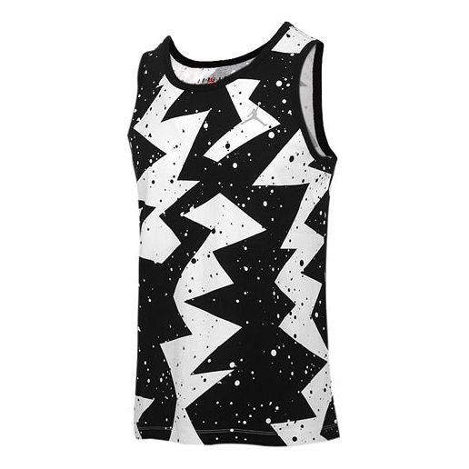 Tanktop Jordan Jordan Printed Poolside Basketball Jersey Sort | CJ6231-010