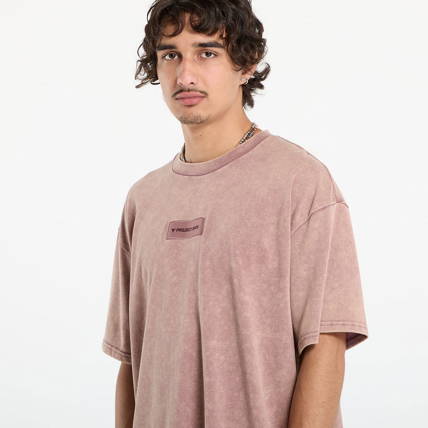 T-shirt Under Armour Project Rock Hwt OS Tee Lyserød | 6006763-651, 1