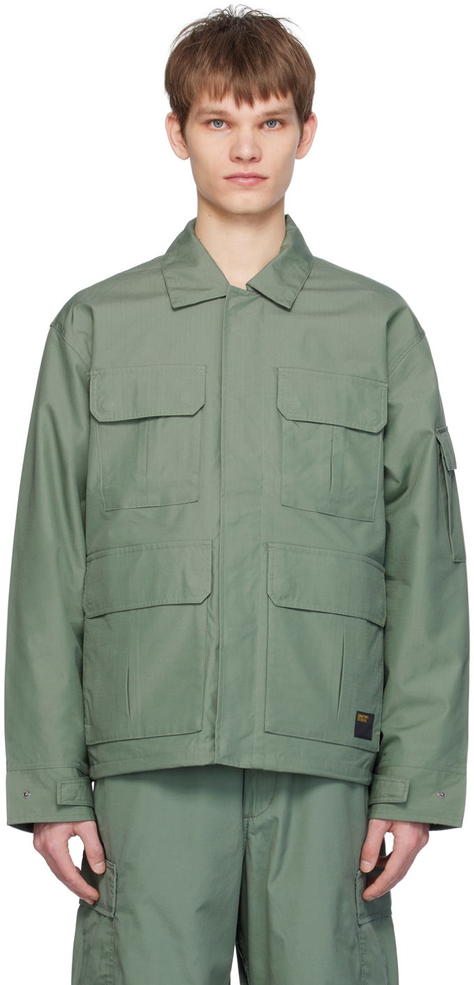 Jakke Carhartt WIP Military Style Button Up Jacket Grøn | I032979