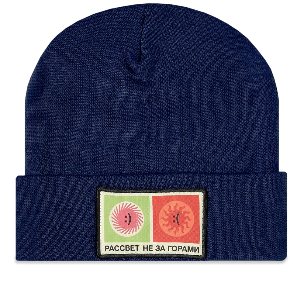 Beanie PACCBET Patch Knit Beanie Mørkeblå | PACC11K008-NVY, 0