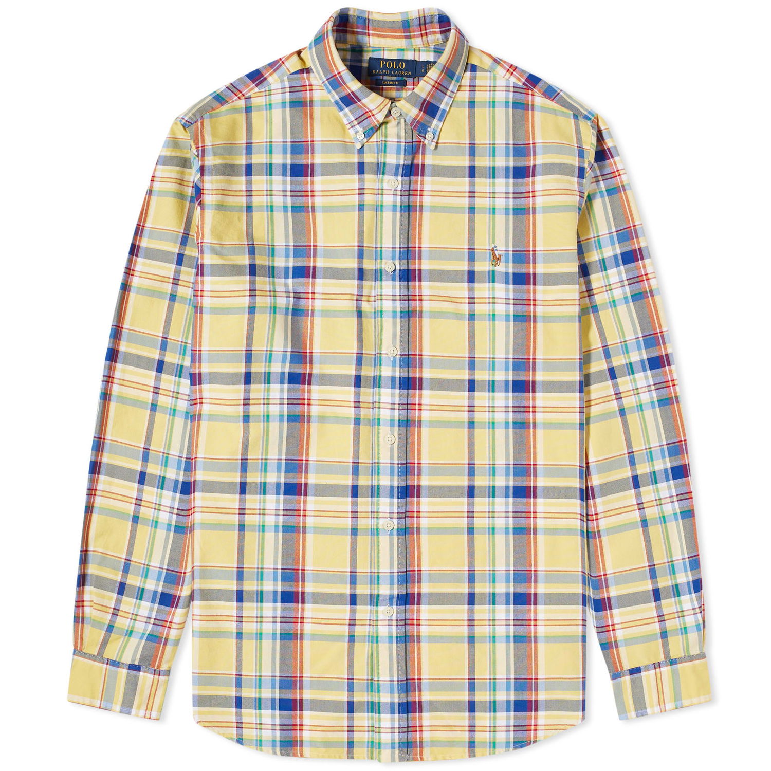 Skjorte Polo by Ralph Lauren Check Oxford Shirt Gul | 710897267007, 0
