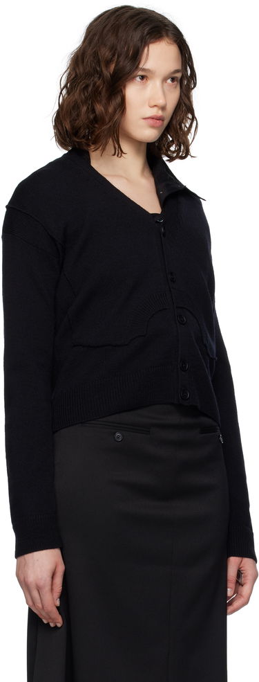 Sweater Maison Margiela MM6 Maison Margiela Wool Knit Cardigan Sort | S52HP0032 M13139, 1