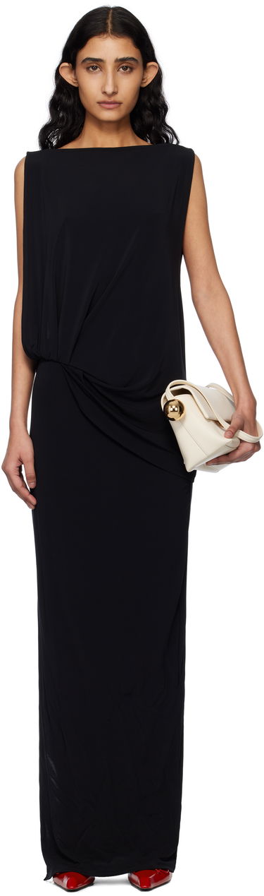 Kjole Jacquemus Jacquemus 'The Peplo' Maxi Dress Sort | 25E251DR230-2381, 0