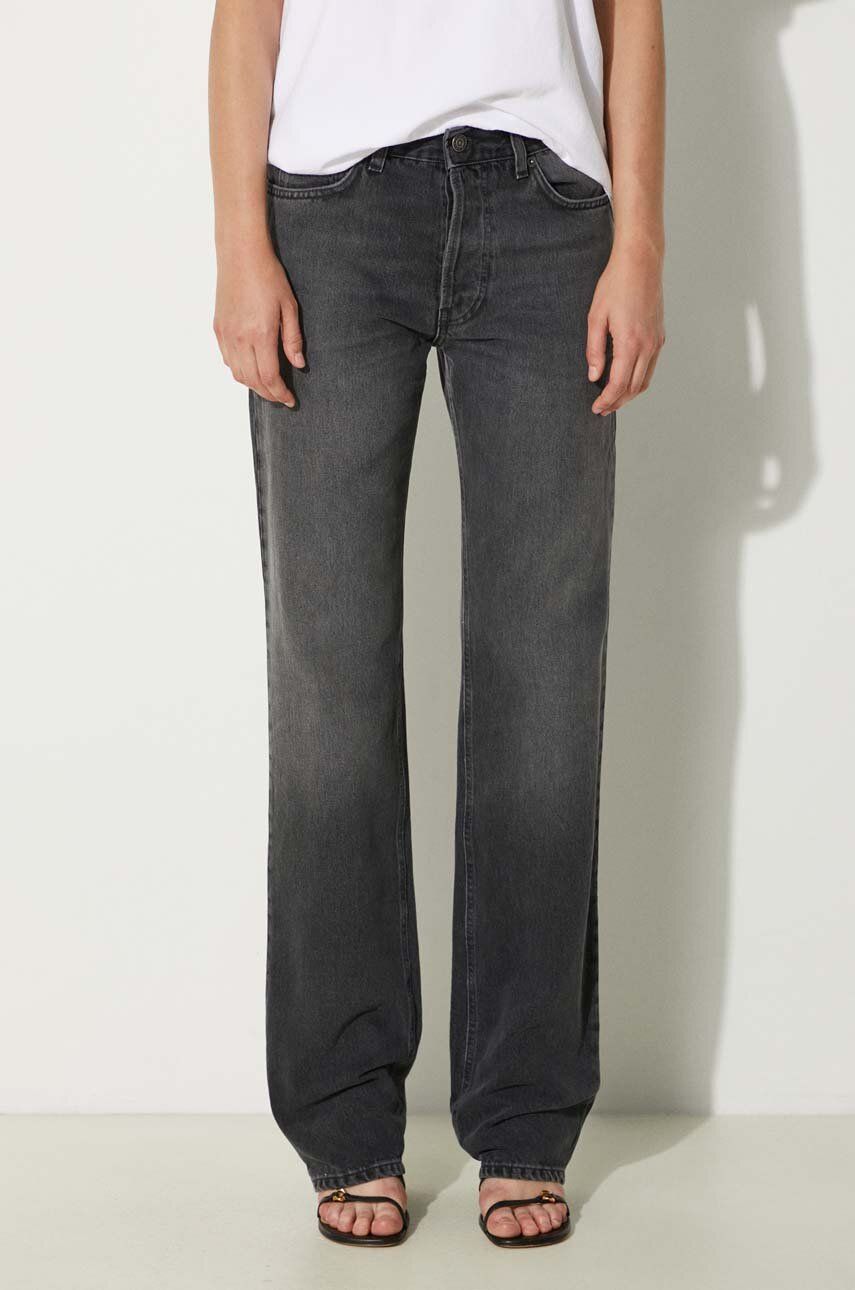 Jeans Fiorucci Straight Fit High Waist Jeans Sort | W01FPDJE075DN01DN05, 0