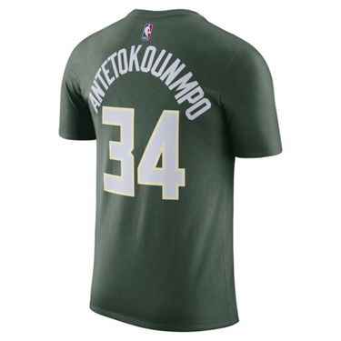 T-shirt Nike Milwaukee Bucks T-Shirt Grøn | DR6385-329, 1