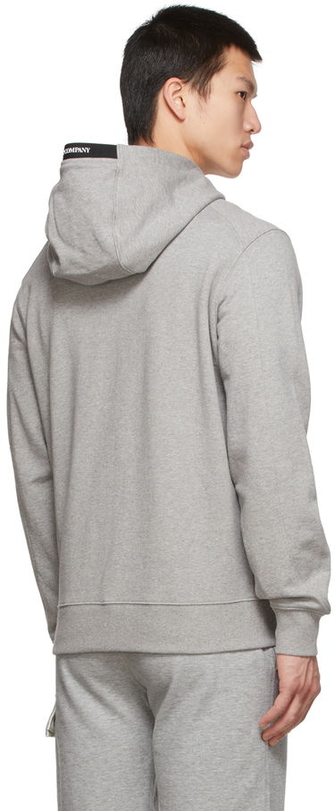 Sweatshirt C.P. Company Diagonal Raised Fleece Pullover Hoodie Sort | 12CMSS023A005086W, 2