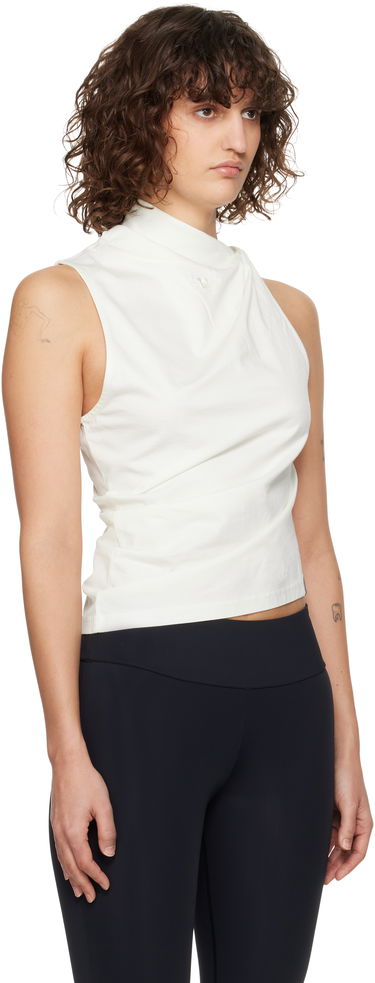 Tanktop Courrèges Courrèges Draped Jersey Tank Top Hvid | 125JDE125JS0107, 1