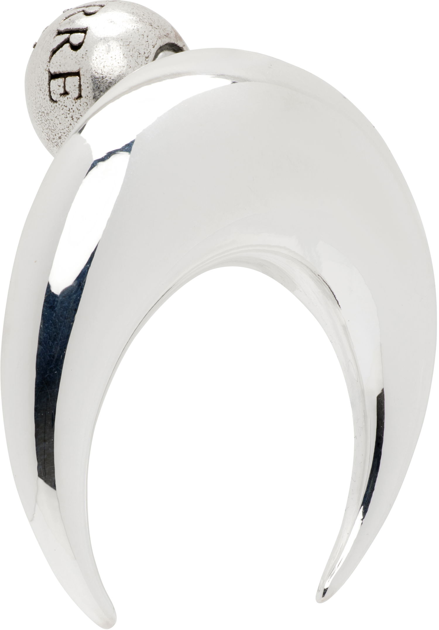 Øreringe Marine Serre Regenerated Tin Moon Stud Earring Metalisk | UJW013ARMET0001, 1