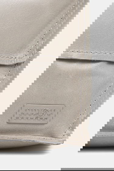 Skuldertaske Maison Margiela MM6 Maison Margiela Leather Paneled Shoulder Bag Grå | SB5WD0031.P8490.T1019, 4