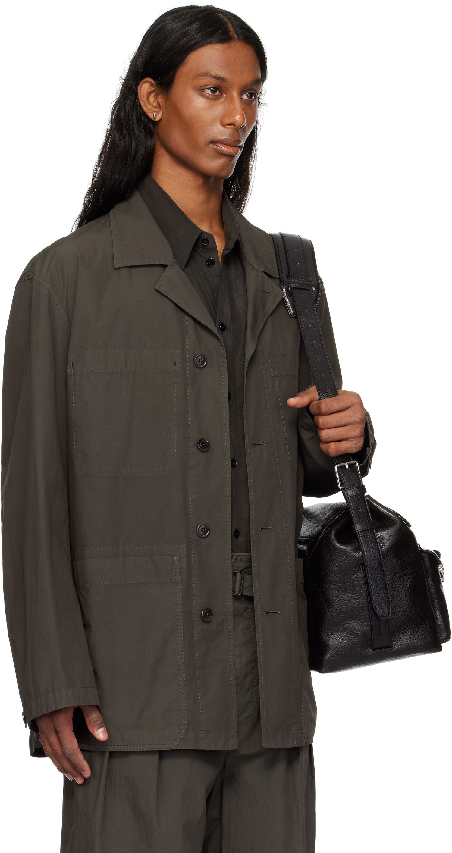 Håndtaske LEMAIRE Lemaire Workwear Shirt Jacket Grøn | OV1013 LF1356, 1