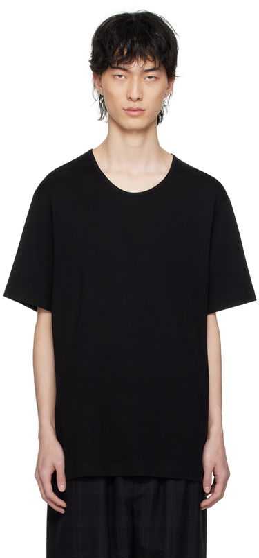 T-shirt LEMAIRE LEMAIRE Rib Knit T-Shirt Sort | TO1109 LJ1016, 0