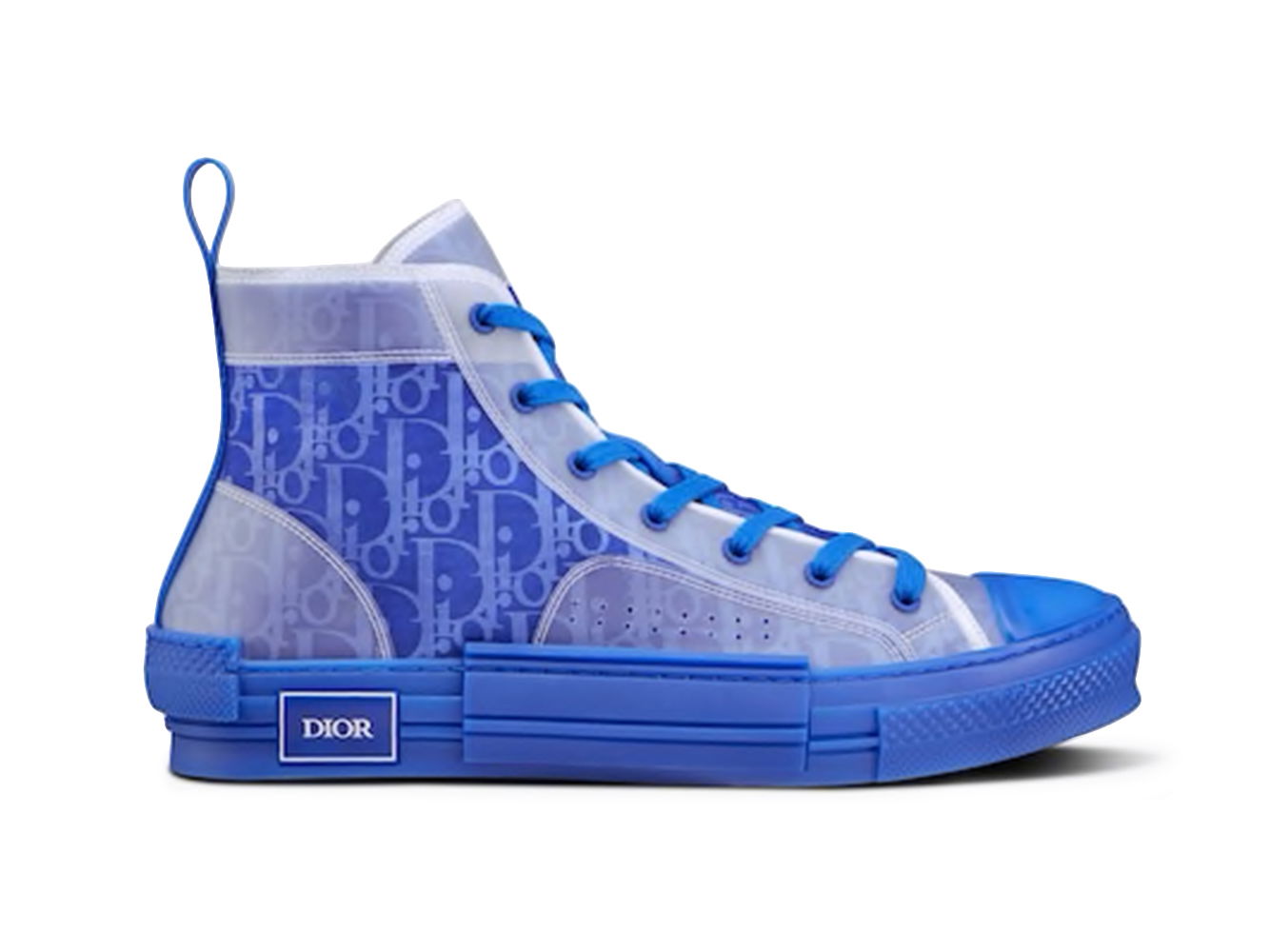 Sneakers og sko Dior B23 High Top Blue Oblique Canvas Blå | 3SH118ZMK_H561, 0