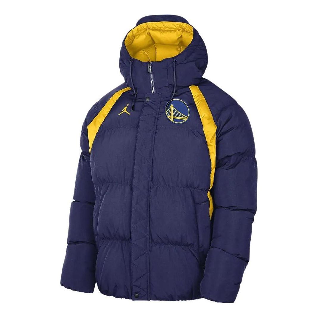 Puffer jakke Jordan Golden State Warriors Courtside Statement Edition Puffer Jacket Blå | DN9773-421, 0