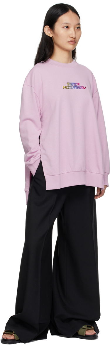 Sweatshirt Stella McCartney Logo Sweatshirt Lyserød | 600420SPW36, 3