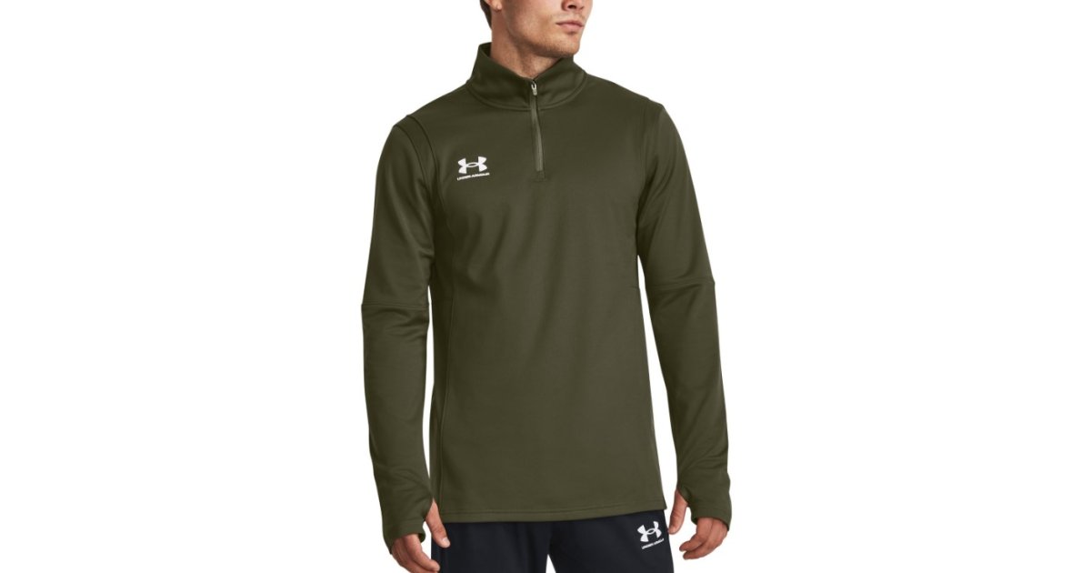 Sweatshirt Under Armour Midlayer Challenger Training Top Grøn | 1379588-390, 1