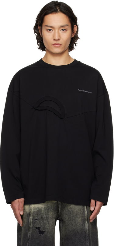 T-shirt Feng Chen Wang Feng Chen Wang Oversized 2in1 T-Shirt Sort | FMS19LS01B, 0