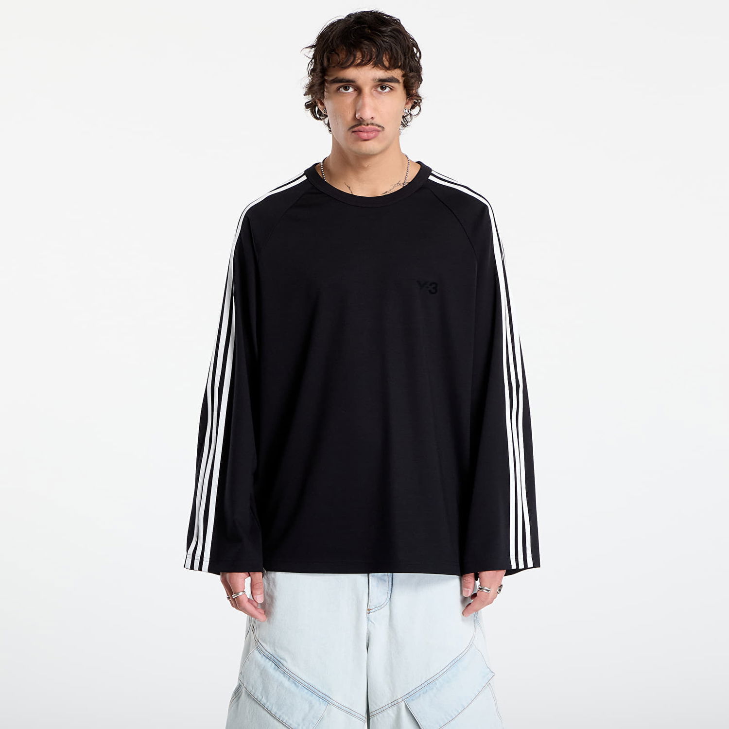 T-shirt Y-3 Y-3 Wire Long Sleeve T-Shirt Sort | JW7351, 0