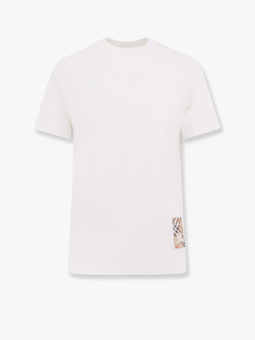 T-shirt Burberry White Short Sleeve T-Shirt with Pocket Hvid | 8102254B7078