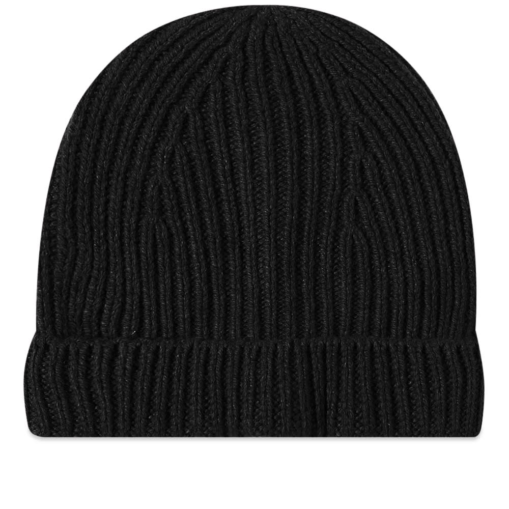 Beanie Rick Owens Ribbed Beanie Sort | RR02B2495-WSBR-09, 0
